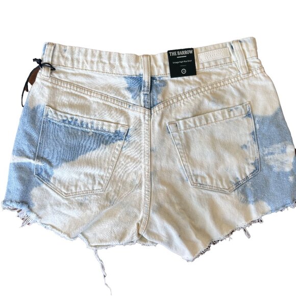 NWT Blank NYC The Barrow Tie-Dye Distressed Denim Shorts Women’s Size 26 - Picture 2 of 5